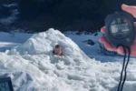 homem na neve